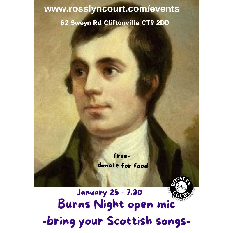 Image representing Burns Night, Open Mic + from Rosslyn Court